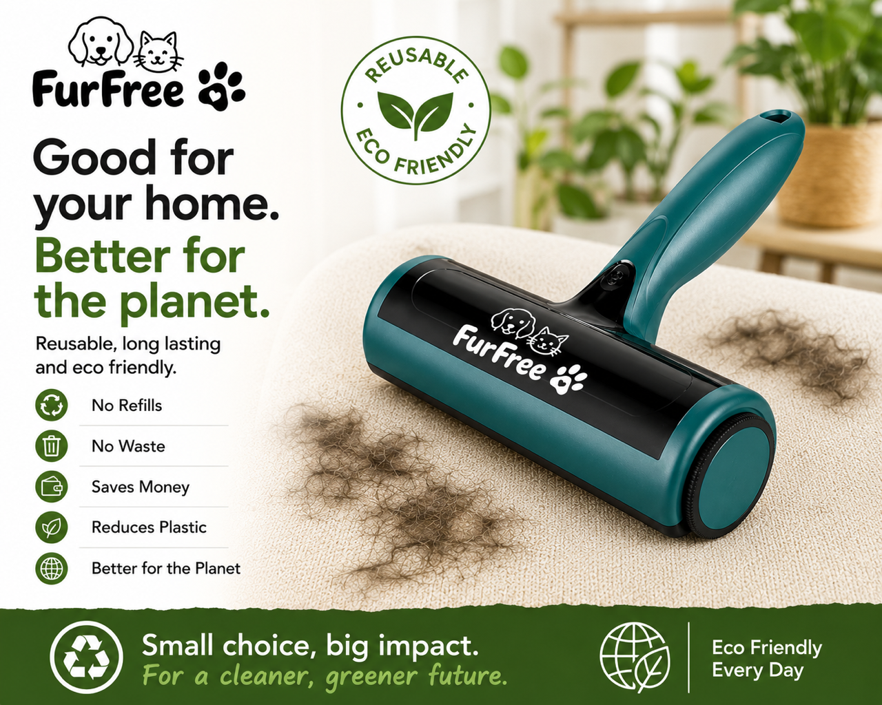 Reusable Pet Hair Remover Roller